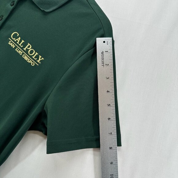 Cal Poly Shirt Womens Sz M Core 365 San Luis Obispo CA Mustangs Golf Polo Green - Picture 10 of 11